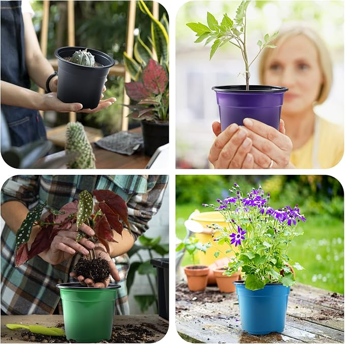 Oubest 30Pack Nursery Pots Plastic - Image 5