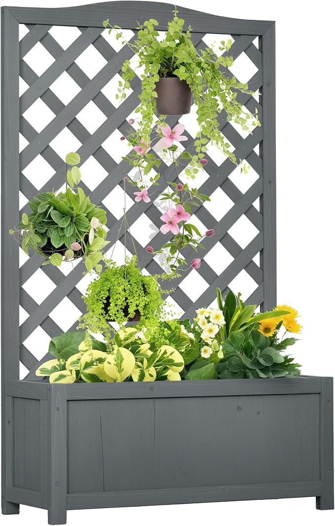 Outsunny Wooden Raised Garden Bed by Outsunny