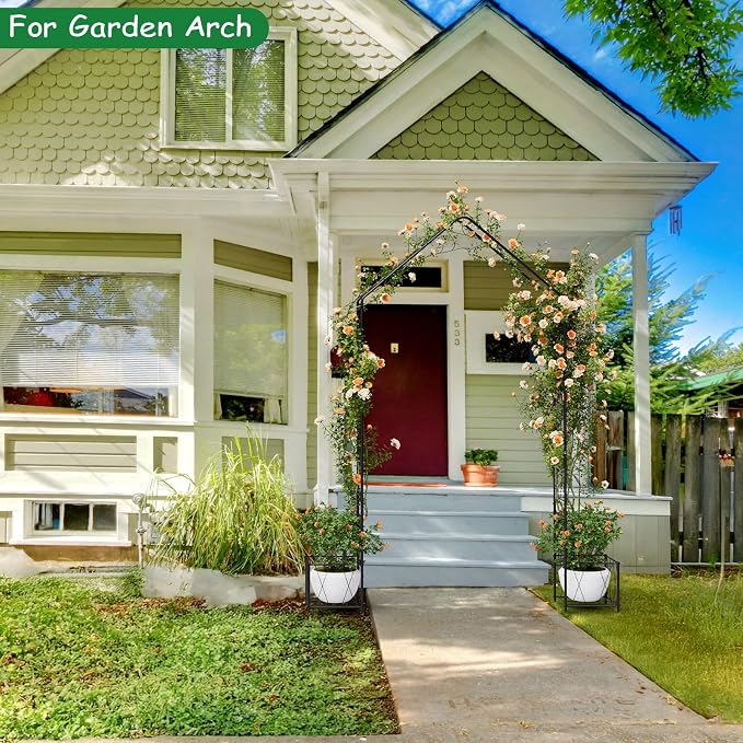 Vrisa Metal Garden Arch Trellis - Image 6