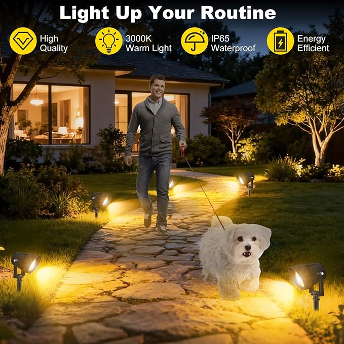 Landscape Spot Lights Outdoor, Dusk to Dawn Outdoor Lighting - Image 5
