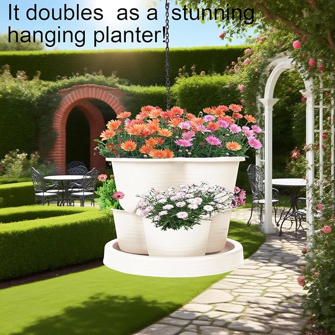 5-Tier Vertical Garden Tower Stackable Planter - Image 2