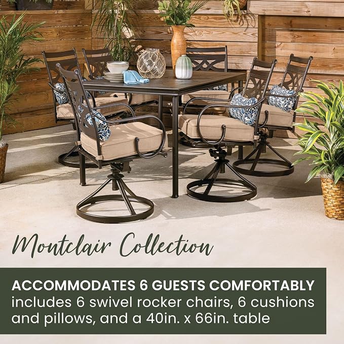 Hanover Montclair 7-Piece Outdoor Dining Set - Image 5