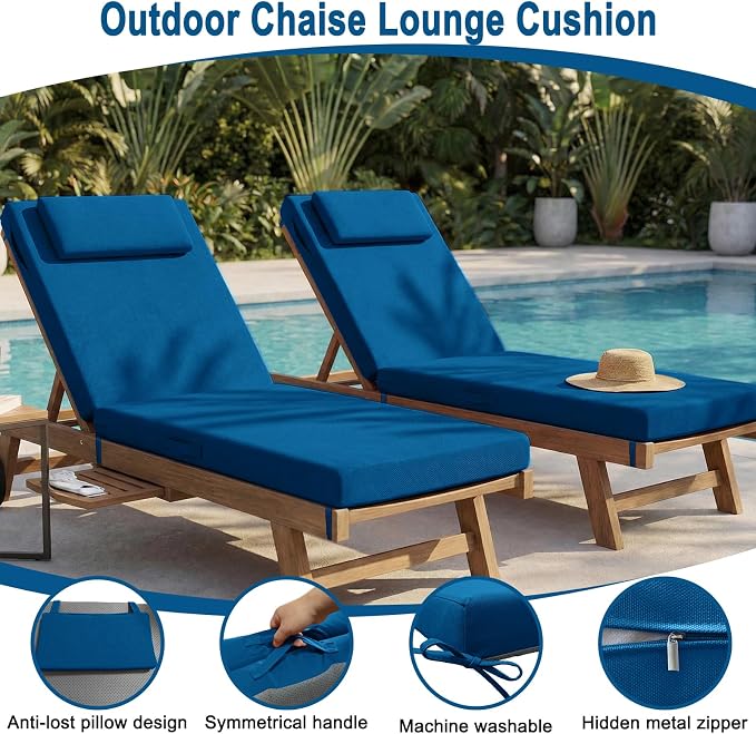 Outdoor Lounge Chair mat, 71 inches x 21 inches, Waterproof Chaise Lounge - Image 5