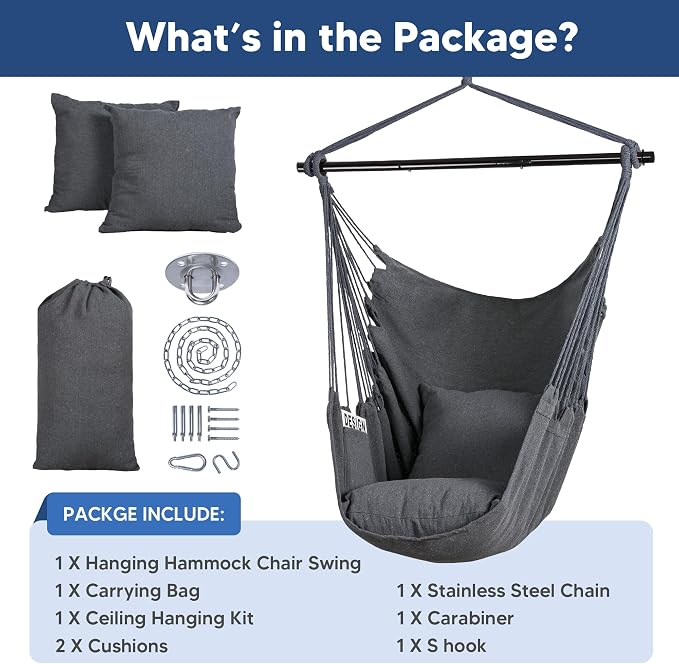 SUNCREAT Hammock Chair Swing - Image 4