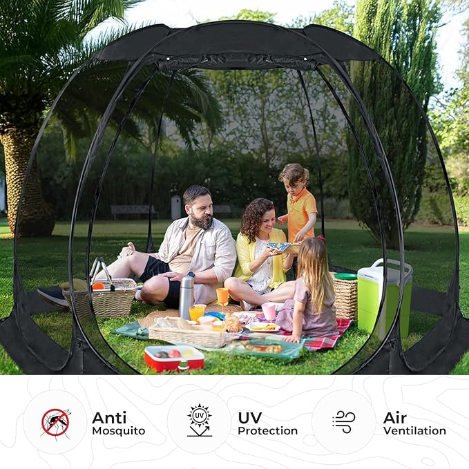 Alvantor® Screen House Gazebo, Pop Up Igloo Screened Canopy Tent - Image 5