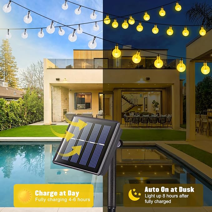 JMEXSUSS Solar String Lights Outdoor Waterproof, Solar Christmas Lights - Image 8