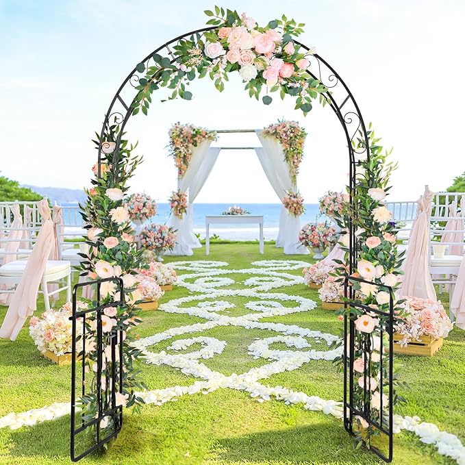 VINGLI Garden Arbor Arch, Wedding Arch Archway - Image 6