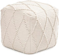 Anji Mountain 100% Handmade & Handcrafted Comfortable Home Décor Pouf Ottoman by AnjiMountain