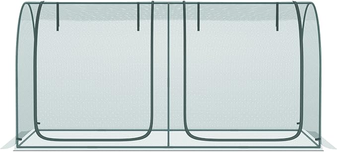 Outsunny 8' x 4' Crop Cage, Plant Protection Tent - Image 8