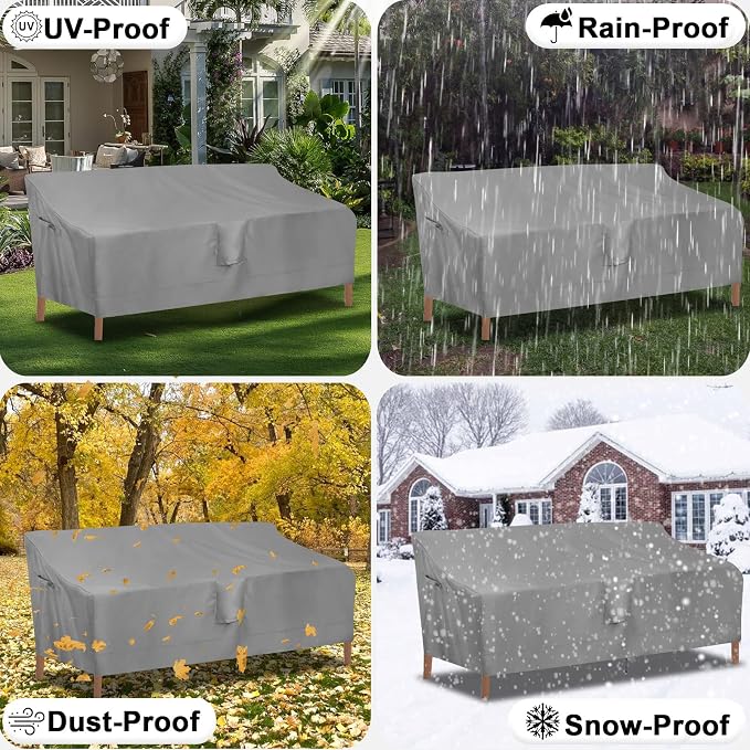 OutdoorLines Outdoor Waterproof Patio 4-Seater Couch Cover - Image 7