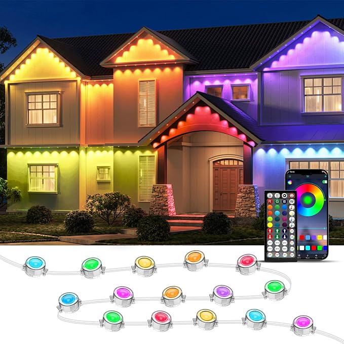 300FT Permanent Outdoor Lights, RGB LED Eaves Lights by Unknown