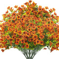 Artificial Fake Flowers for Outdoor Spring Decoration, 16 Bundles Faux Silk by Grunyia