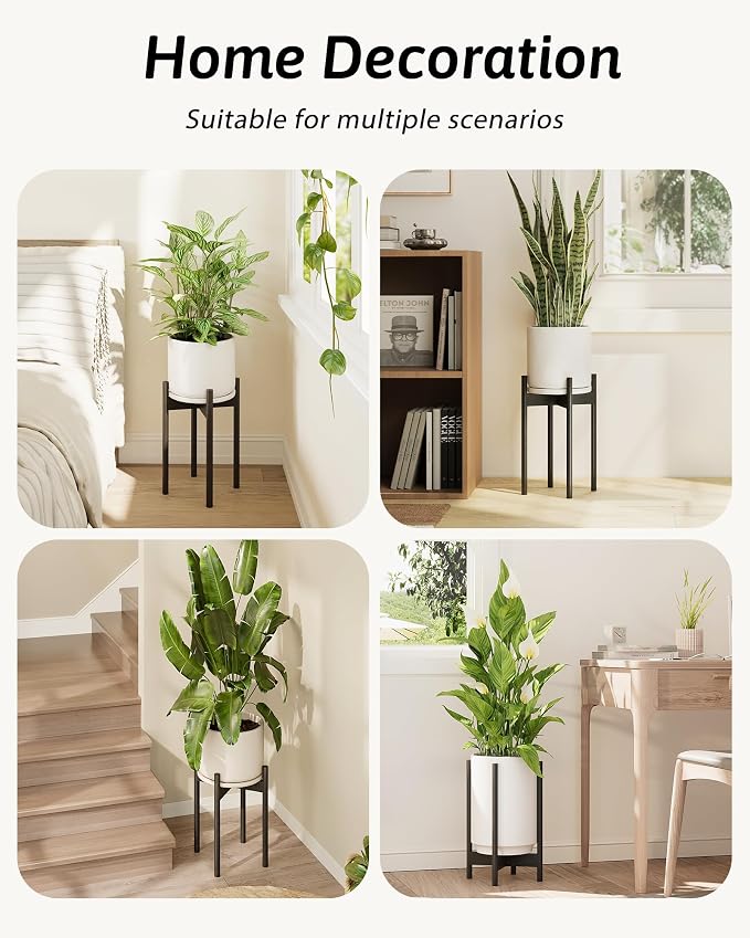 Adjustable Plant Stand Indoor, Bamboo Plant Stand Fits 8 9 10 11 12 Inches - Image 5