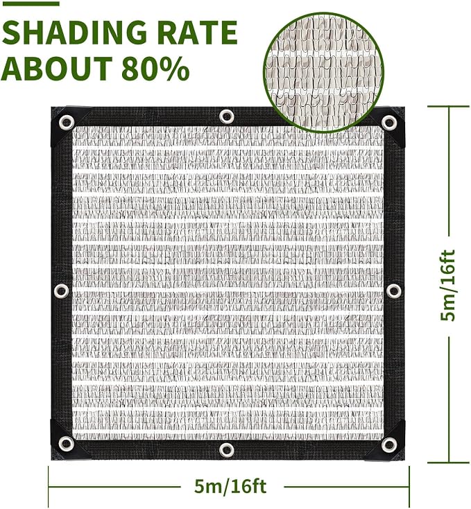 Shade Cloth-Thickened and Encrypted 80% Aluminum Shade Cloth - Image 2