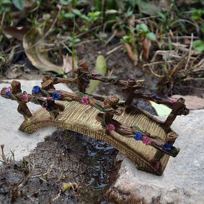 MUAMAX Miniature Fairy Garden Bridge - Image 5
