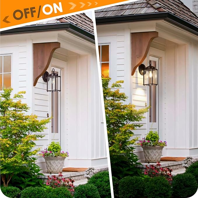 Outdoor Wall Lantern, Exterior Waterproof Wall Sconce Light Fixtures, Dark - Image 5
