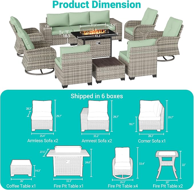 13-Piece Outdoor Patio Furniture Set - Image 2