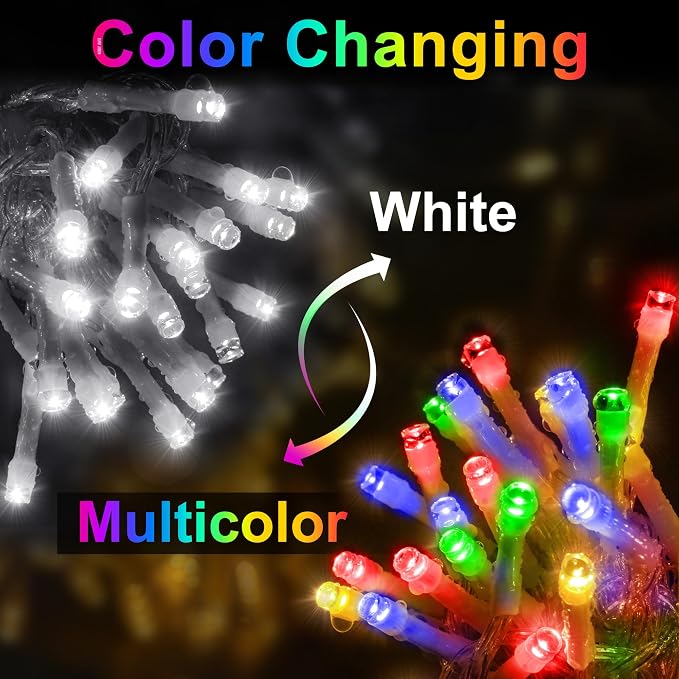 KNONEW 197FT 500 LED Christmas String Lights Outdoor Color Changing 11 Modes - Image 4