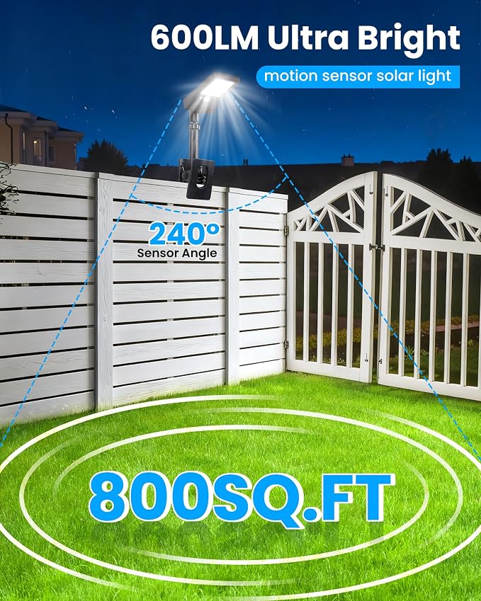 Clip on Solar Lights for Fence, 1-Second Install Solar Fence Lights Outdoor - Image 2