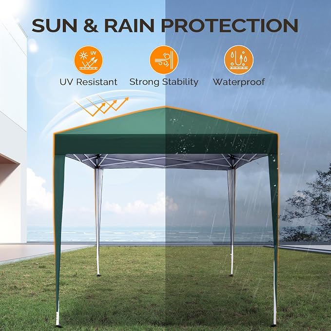 VINGLI Pop Up Canopy Tent with Sidewalls, Outdoor Gazebo Canopy Tent, Patio - Image 4