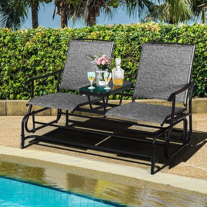 Giantex Patio Bench Glider Chair - Image 8