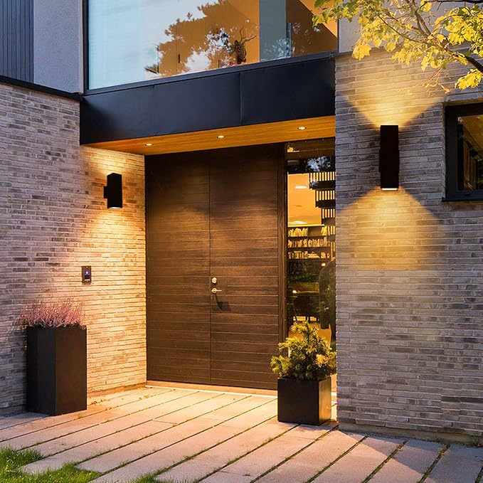 Outdoor Wall Lights, 2 Pack Waterproof Exterior Lighting Fixtures, Anti-Rust - Image 7