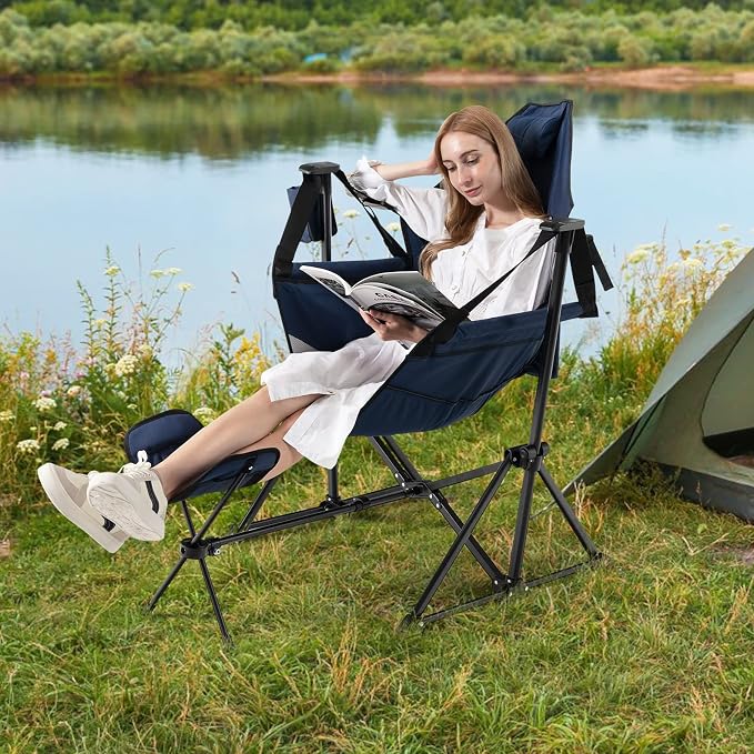 Tangkula Set of 2 Hammock Camping Chair, Portable Camp Chair - Image 2