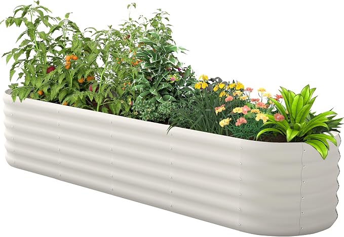 Galvanized Raised Garden Bed, Outdoor Planter Bed, Metal Planter Box - Image 7