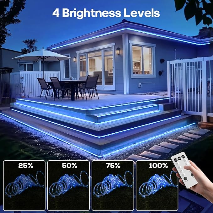 100Ft 720 LED Rope Lights Outdoor Waterproof - Image 5