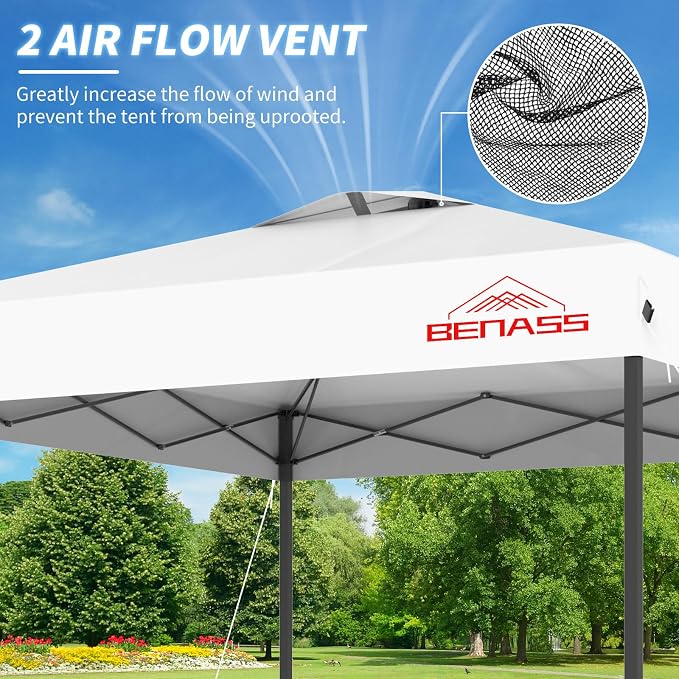 10x10 Pop Up Canopy, Easy Up Canopy Tent, Heavy Duty Tents - Image 3