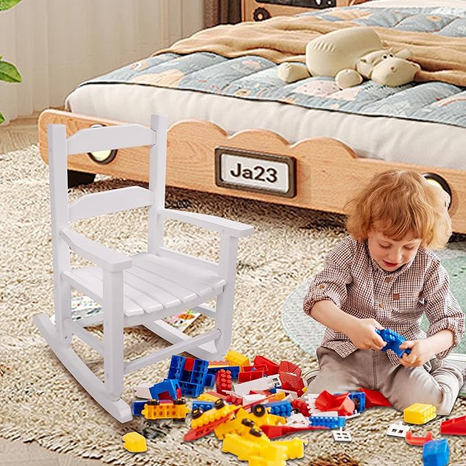 Toddler Rocking Chair Kids Wooden Indoor - Image 2