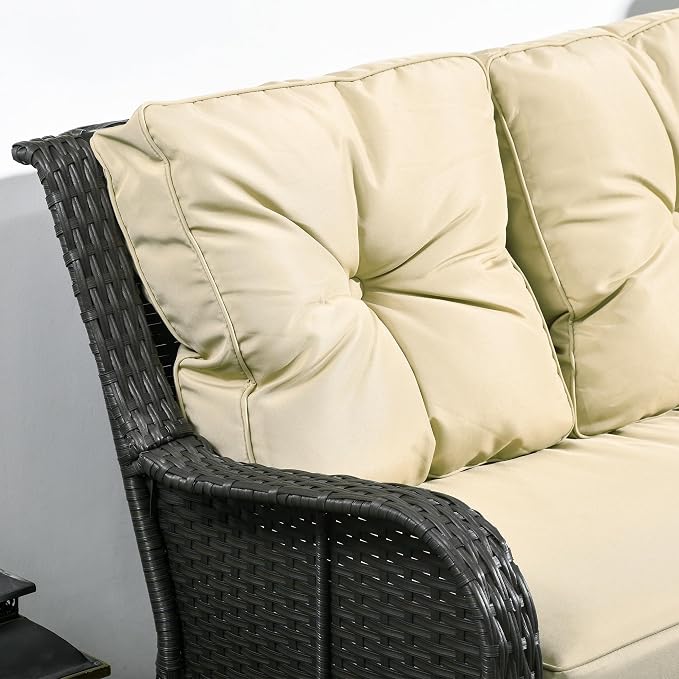 Outsunny 2-Seater Outdoor Sofa - Image 8