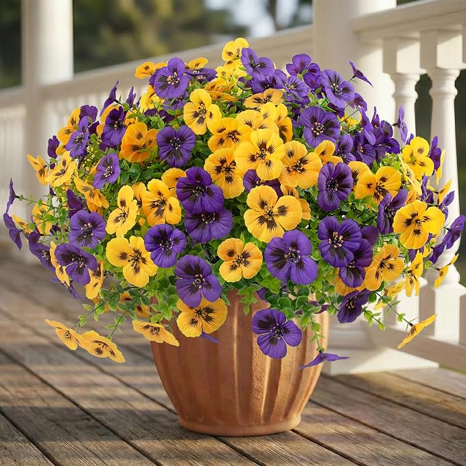 36 Pcs Artificial Fake Pansy Flowers - Image 7