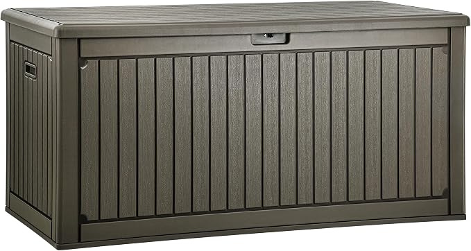 YITAHOME 260 Gallon Extra Large Deck Box, Double-Wall Resin Outdoor Storage Box by YITAHOME