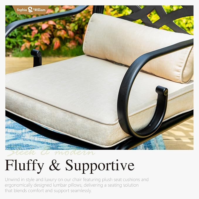 Sophia & William Outdoor Patio Dining Set - Image 3