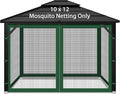 Gazebo Replacement Mosquito Netting Outdoor Universal Gazebo Canopy 4-Panels by Iheqard