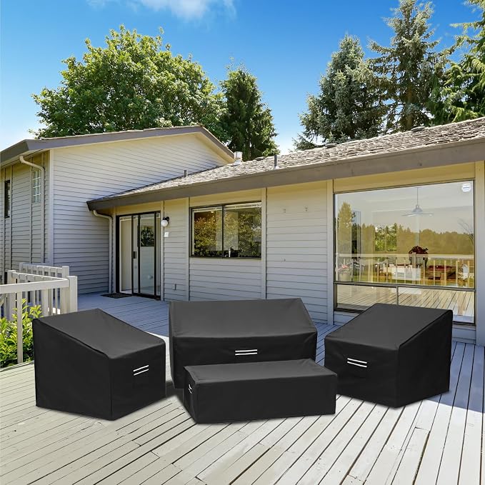 loriano Patio Furniture Covers, 4 Piece Outdoor Furniture Cover Waterproof - Image 7