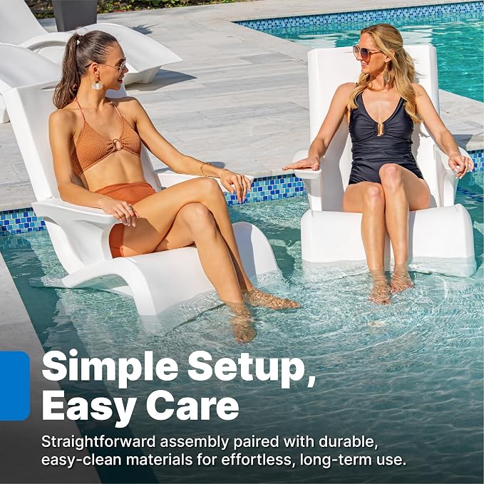 Step2 Vero Adirondack Chair, Stylish Poolside Lounger, Fade-Resistant, - Image 7