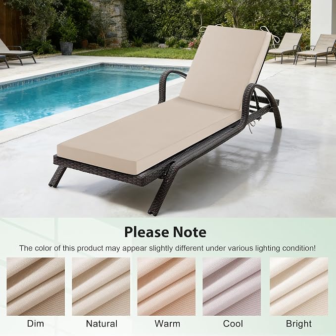 Chaise Lounge Cushions Outdoor, Outdoor Chaise Cushion - Image 7
