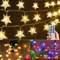 Minetom Star String Lights Plug in - 33 ft 100 LED Star Fairy String Lights by Minetom