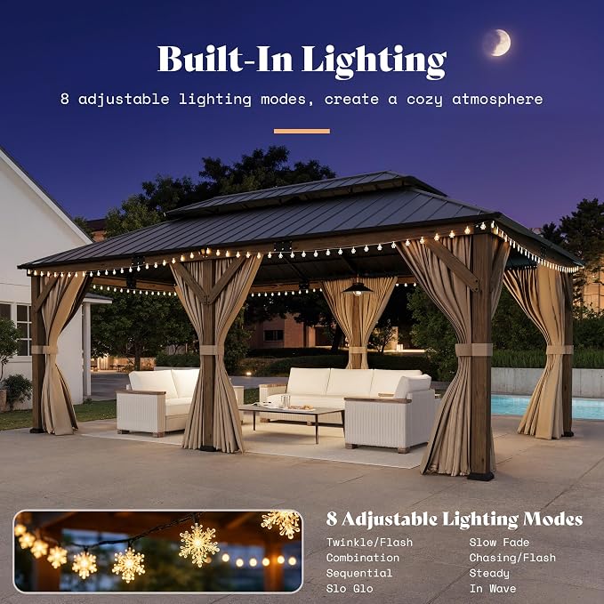 AMERLIFE 12' x 20' Heavy Duty Hardtop Gazebo - Image 7