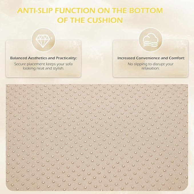 HOMREST Cushions for Outdoor Furniture, Replacement Cushion Pillow, - Image 7