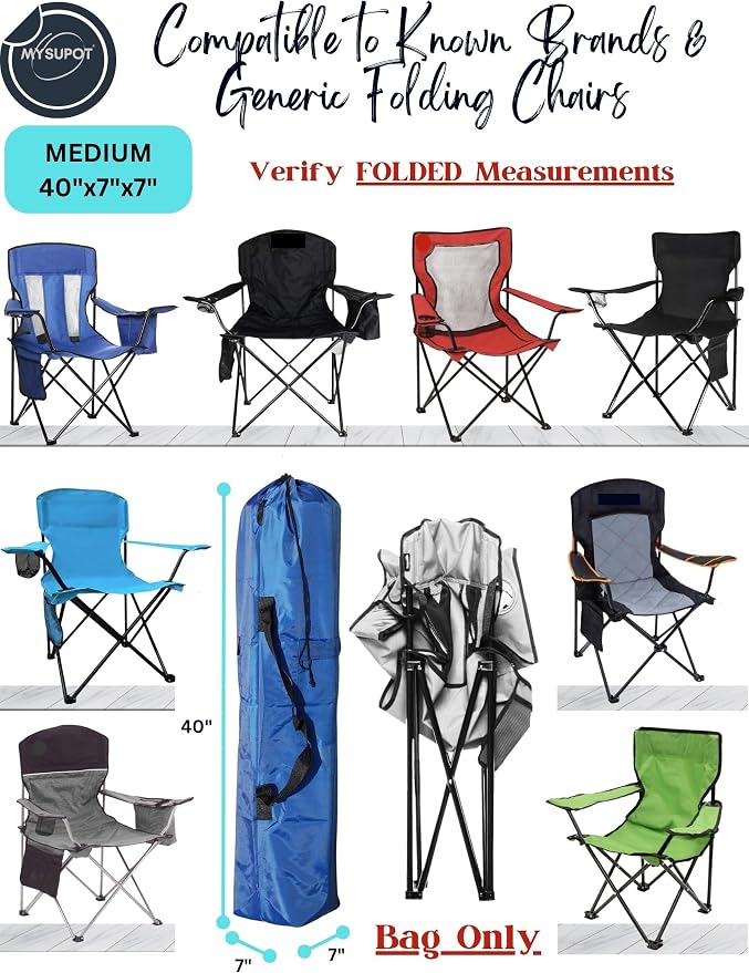 40"x7"x7" Replacement Bag for Folding Camping Chair, Camp Chairs, Yoga Mat - Image 4