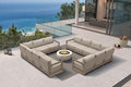 PURPLE LEAF Patio Furniture Set L-Shaped Outdoor Couch by Unknown
