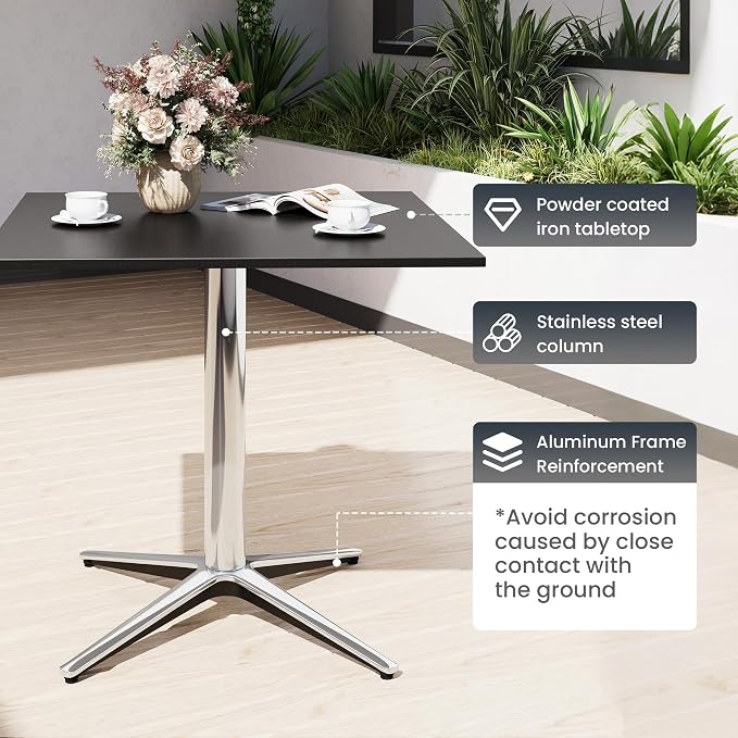 PHI VILLA 5 Pieces Outdoor Small Dining Set - Image 7