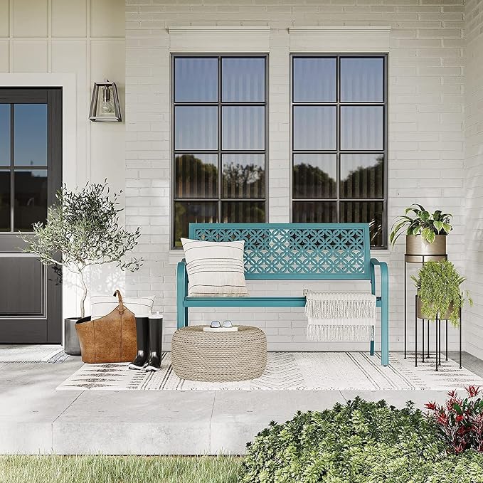 Grand patio 50" Outdoor Bench, Garden Benches - Image 2