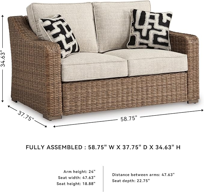 Signature Design by Ashley Beachcroft Casual Nuvella Weather Resistant Fabric - Image 3