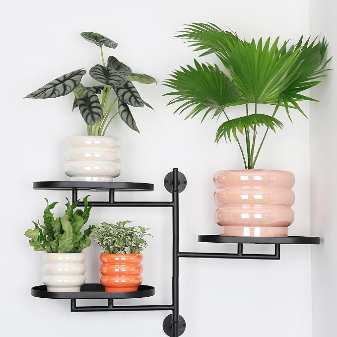 4.1 inch 4 pcs Ceramic Plant Pots - Image 5