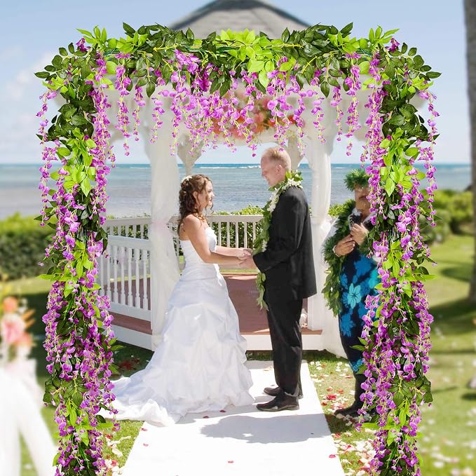 Lvydec Wisteria Artificial Flowers Garland - Image 2