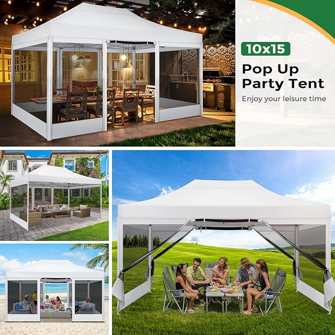 COBIZI 10x15 Heavy Duty Pop Up Canopy - Image 4